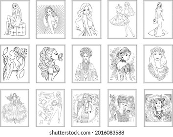 Fashion Coloring Pages for Adults
