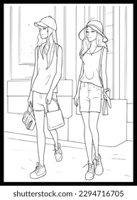 Fashion Coloring Pages for Girls