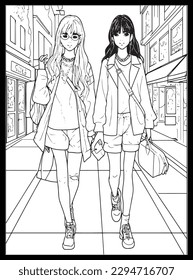 Fashion Coloring Pages for Girls