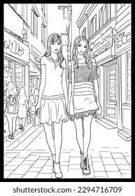 Fashion Coloring Pages for Girls