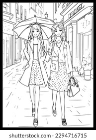 Fashion Coloring Pages for Girls