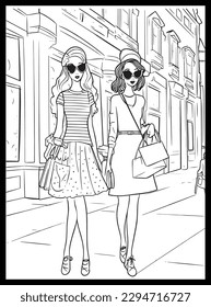 Fashion Coloring Pages for Girls