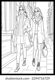 Fashion Coloring Pages for Girls