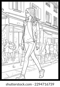 Fashion Coloring Pages for Girls