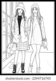 Fashion Coloring Pages for Girls