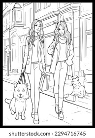 Fashion Coloring Pages for Girls