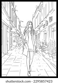Fashion Coloring Pages for Girls