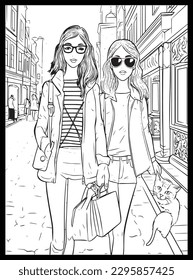 Fashion Coloring Pages for Girls