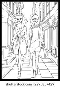Fashion Coloring Pages for Girls