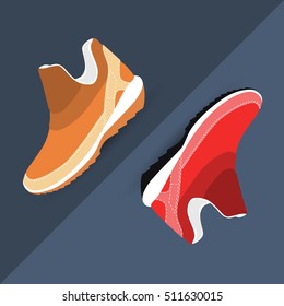 Fashion concept with male shoes