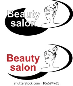 Fashion concept, woman beauty minimalist, vector illustration. 
Beauty women logo 