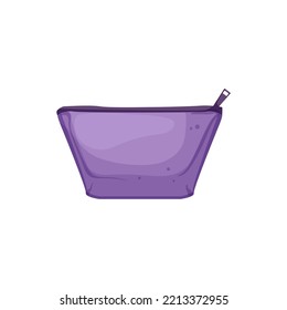 fashion cosmetic pouch cartoon. fashion cosmetic pouch sign. isolated symbol vector illustration