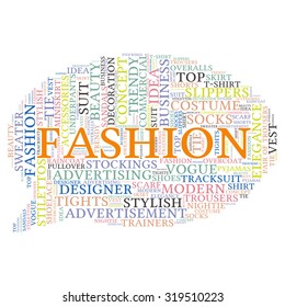 Fashion Costume Tag Word Cloud Background Stock Vector (Royalty Free ...