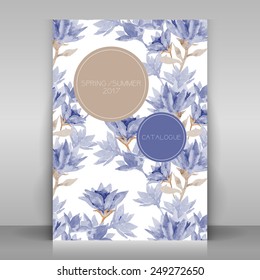 Fashion cover broshure design. Vector template.