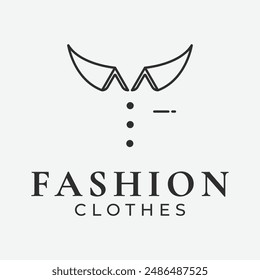 fashion custom tailor logo design icon illustration