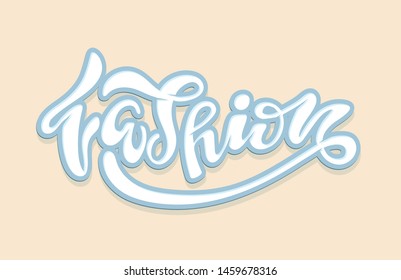 Fashion - cute hand drawn lettering label art poster banner