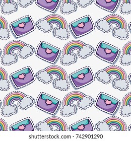 fashion cute patch background design