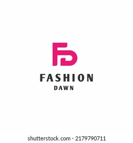 Fashion Dawn Logo - Letter F And D Symbol.