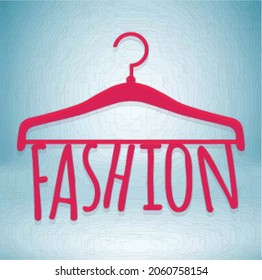 Fashion Design Hanger Banner Logo Stock Vector (Royalty Free ...