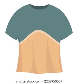 Fashion design icon cartoon vector. Color tshirt. Cotton body