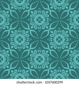 Fashion design Print with floral pattern. seamless background Vector illustration.