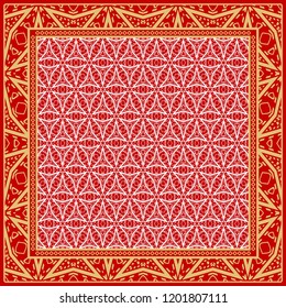 Fashion design Print with geometric pattern. Vector illustration. For modern interior design, fashion textile print, wallpaper