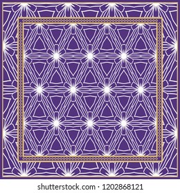 Fashion design Print with geometric pattern. Vector illustration. For modern interior design, fashion textile print, wallpaper