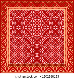 Fashion design Print with geometric pattern. Vector illustration. For modern interior design, fashion textile print, wallpaper