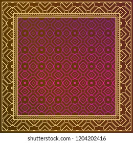 Fashion design Print with geometric pattern. Vector illustration. For modern interior design, fashion textile print, wallpaper