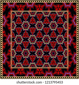 Fashion design Print with geometric pattern. Vector illustration. For modern interior design, fashion textile print, wallpaper
