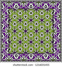 Fashion design Print with geometric pattern. Vector illustration. For modern interior design, fashion textile print, wallpaper