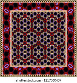 Fashion design Print with geometric pattern. Vector illustration. For modern interior design, fashion textile print, wallpaper