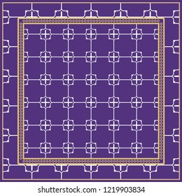 Fashion design Print with geometric pattern. Vector illustration. For modern interior design, fashion textile print, wallpaper