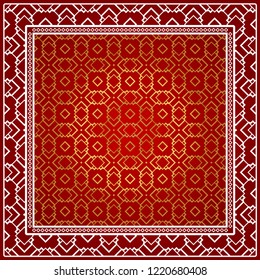 Fashion design Print with geometric pattern. Vector illustration. For modern interior design, fashion textile print, wallpaper