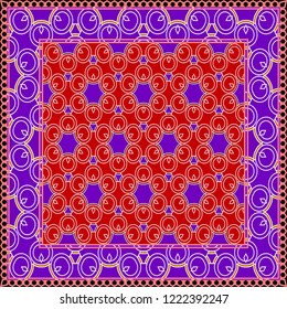 Fashion design Print with geometric pattern. Vector illustration. For modern interior design, fashion textile print, wallpaper