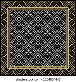Fashion design Print with geometric pattern. Vector illustration. For modern interior design, fashion textile print, wallpaper