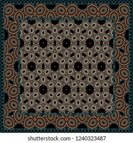 Fashion design Print with geometric pattern. Vector illustration. For modern interior design, fashion textile print, wallpaper