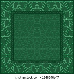 Fashion Design Print With Geometric Pattern. Vector Illustration. For Modern Interior Design, Fashion Textile Print, Wallpaper.