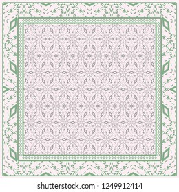 Fashion Design Print With Geometric Pattern. Vector Illustration. For Modern Interior Design, Fashion Textile Print, Wallpaper.