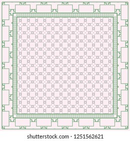 Fashion Design Print With Geometric Pattern. Vector Illustration. For Modern Interior Design, Fashion Textile Print, Wallpaper.