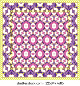 Fashion Design Print With Geometric Pattern. Vector Illustration. For Modern Interior Design, Fashion Textile Print, Wallpaper.