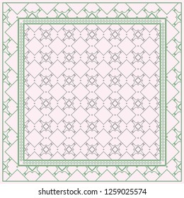 Fashion Design Print With Geometric Pattern. Vector Illustration. For Modern Interior Design, Fashion Textile Print, Wallpaper.