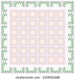 Fashion Design Print With Geometric Pattern. Vector Illustration. For Modern Interior Design, Fashion Textile Print, Wallpaper.
