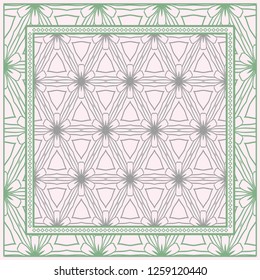 Fashion Design Print With Geometric Pattern. Vector Illustration. For Modern Interior Design, Fashion Textile Print, Wallpaper.