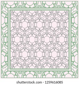 Fashion Design Print With Geometric Pattern. Vector Illustration. For Modern Interior Design, Fashion Textile Print, Wallpaper.