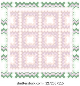 Fashion Design Print With Geometric Pattern. Vector Illustration. For Modern Interior Design, Fashion Textile Print, Wallpaper.