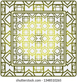 Fashion Design Print With Geometric Pattern. Vector Illustration. For Modern Interior Design, Fashion Textile Print, Wallpaper.