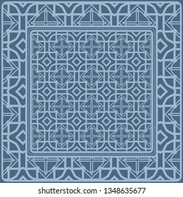 Fashion Design Print With Geometric Pattern. Vector Illustration. For Modern Interior Design, Fashion Textile Print, Wallpaper.