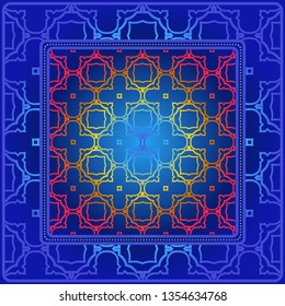 Fashion Design Print With Geometric Pattern. Vector Illustration. For Modern Interior Design, Fashion Textile Print, Wallpaper.
