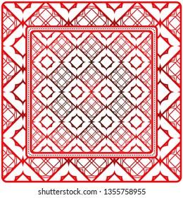 Fashion Design Print With Geometric Pattern. Vector Illustration. For Modern Interior Design, Fashion Textile Print, Wallpaper.